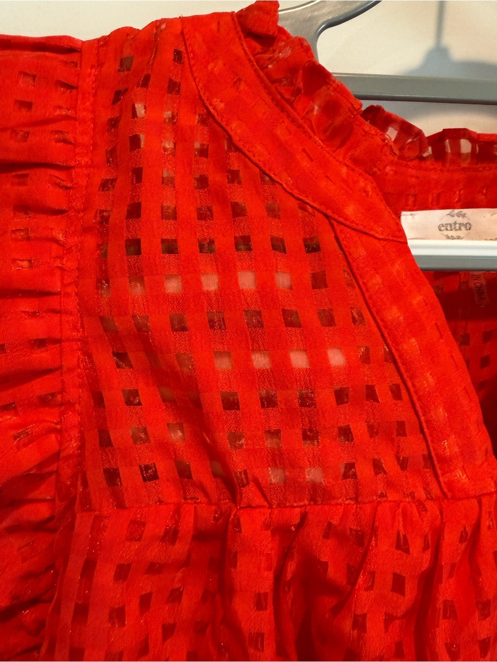 Gorgeous Red Ruffle Top - Picture 4 of 7